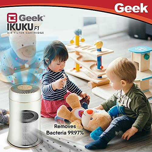 Geek Ikuku F1 HEPA Filter Cartridge compatible with Ikuku A2 and A6 Air Purifiers - Spare Part