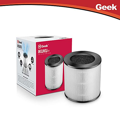 Geek Ikuku F1 HEPA Filter Cartridge compatible with Ikuku A2 and A6 Air Purifiers - Spare Part