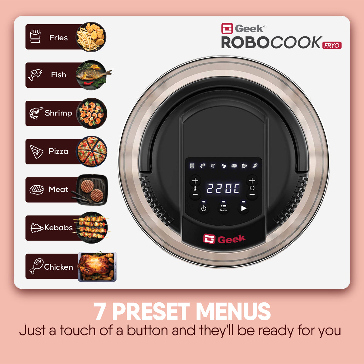 Geek Robocook Fryo - Smart Air Fryer