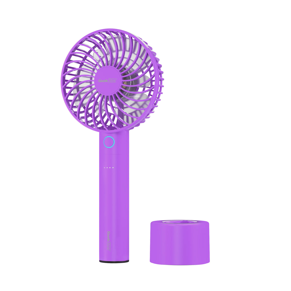 Geek Aire GF2 Rechargeable Mini Fan - 4 Inch - Purple