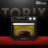 Geek AiroCook Torix 25 Litre Smart Air Fryer Oven | Fry with 85% Less Oil | Stainless Steel OTG Airfryer for Kitchen | Grill, Bake, Toast, Airfry, Rotisserrie | 1-Year Warranty | 1800 W