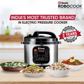 Geek Robocook Zeta 6L Automatic Electric Pressure Cooker - Stainless Steel