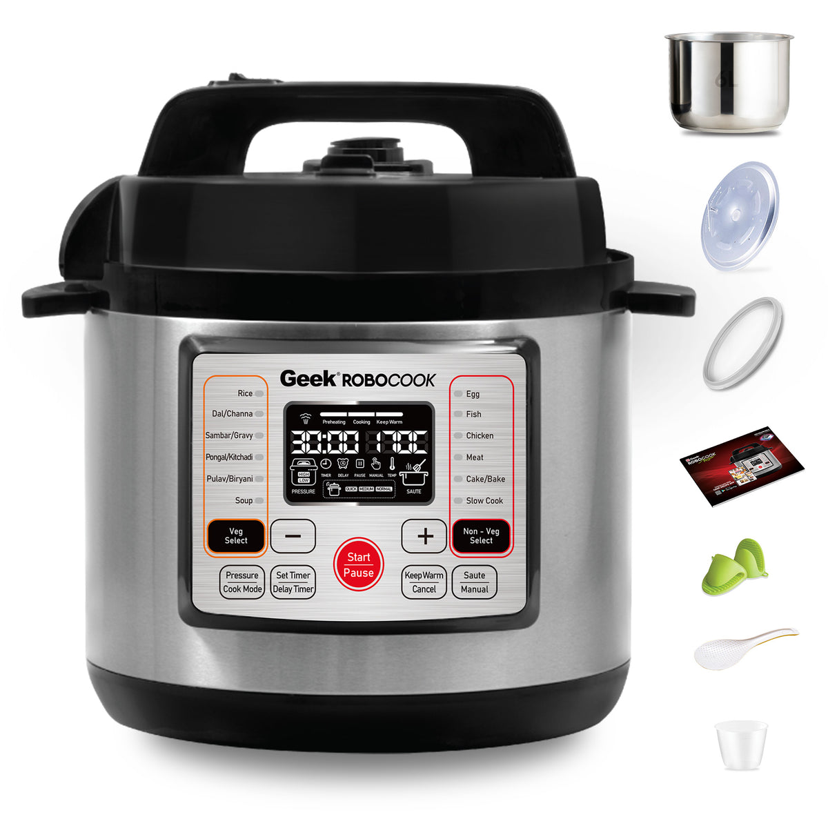 Buy India's Most Loved Geek Robocook Electric Pressure Cooker ...