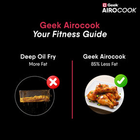 Geek Airocook Zenix 25L Digital AirFryer Oven, Cooks Food With 85% Less Oil