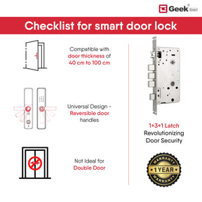 Geek Smart Lock X403 5-in-1 Smart Digital Door Lock with Biometric Fingerprint access