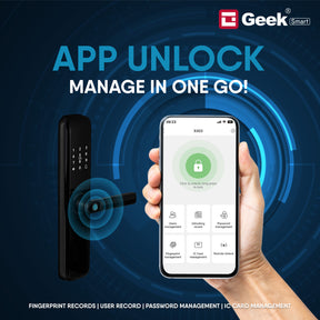 Geek Smart Lock X403 5-in-1 Smart Digital Door Lock with Biometric Fingerprint access