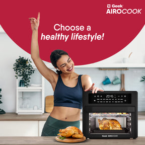 Geek Airocook Zenix 25L Digital AirFryer Oven, Cooks Food With 85% Less Oil