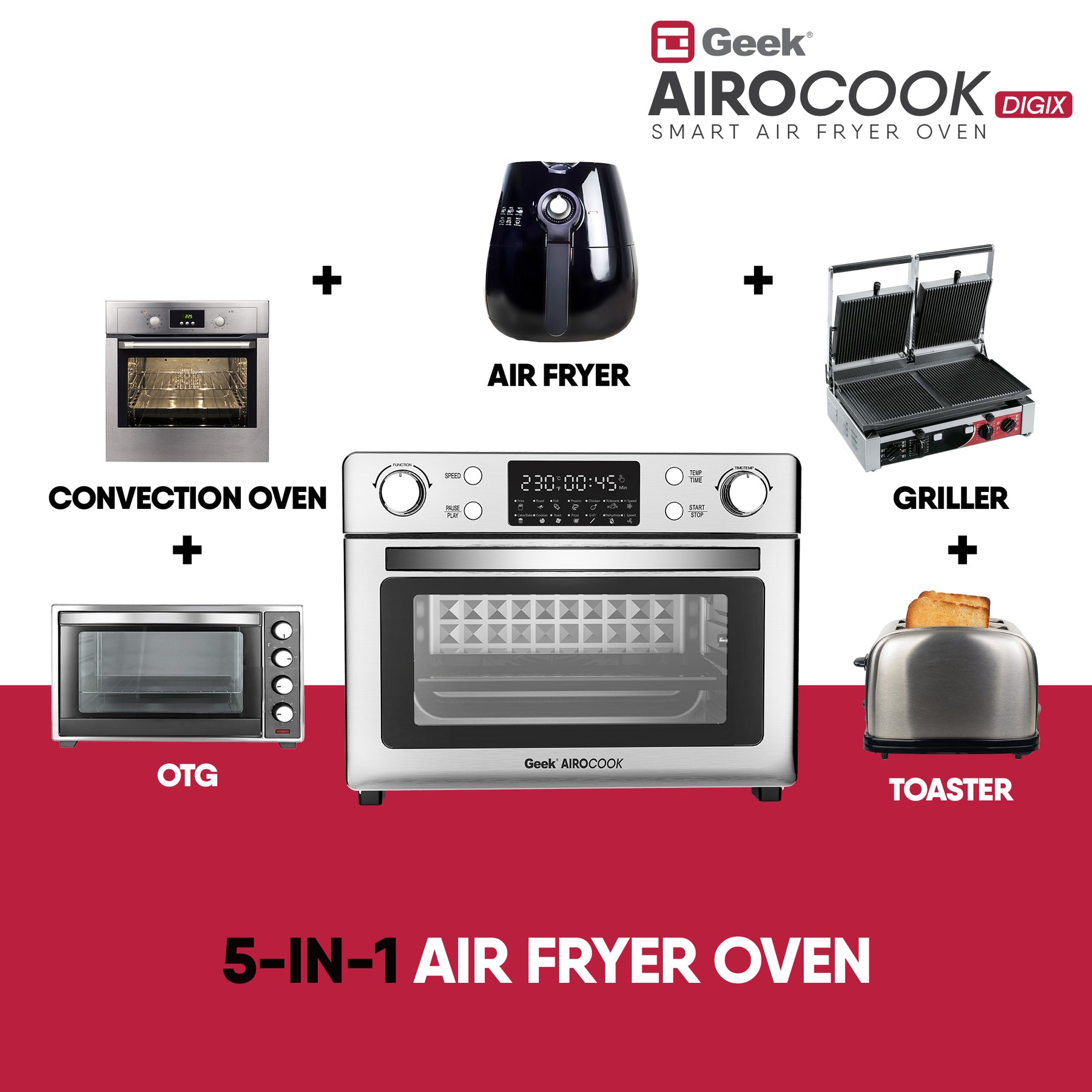 Geek AiroCook Digix 30L Air Fryer Oven