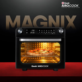 Geek AiroCook Magnix 36 Litre Large Air Fryer Oven | Stainless Steel OTG | Grill, Bake, Toast, Rotisserie, Air Fry with 85% Less Oil | Smart Home Kitchen Appliance | 1800W