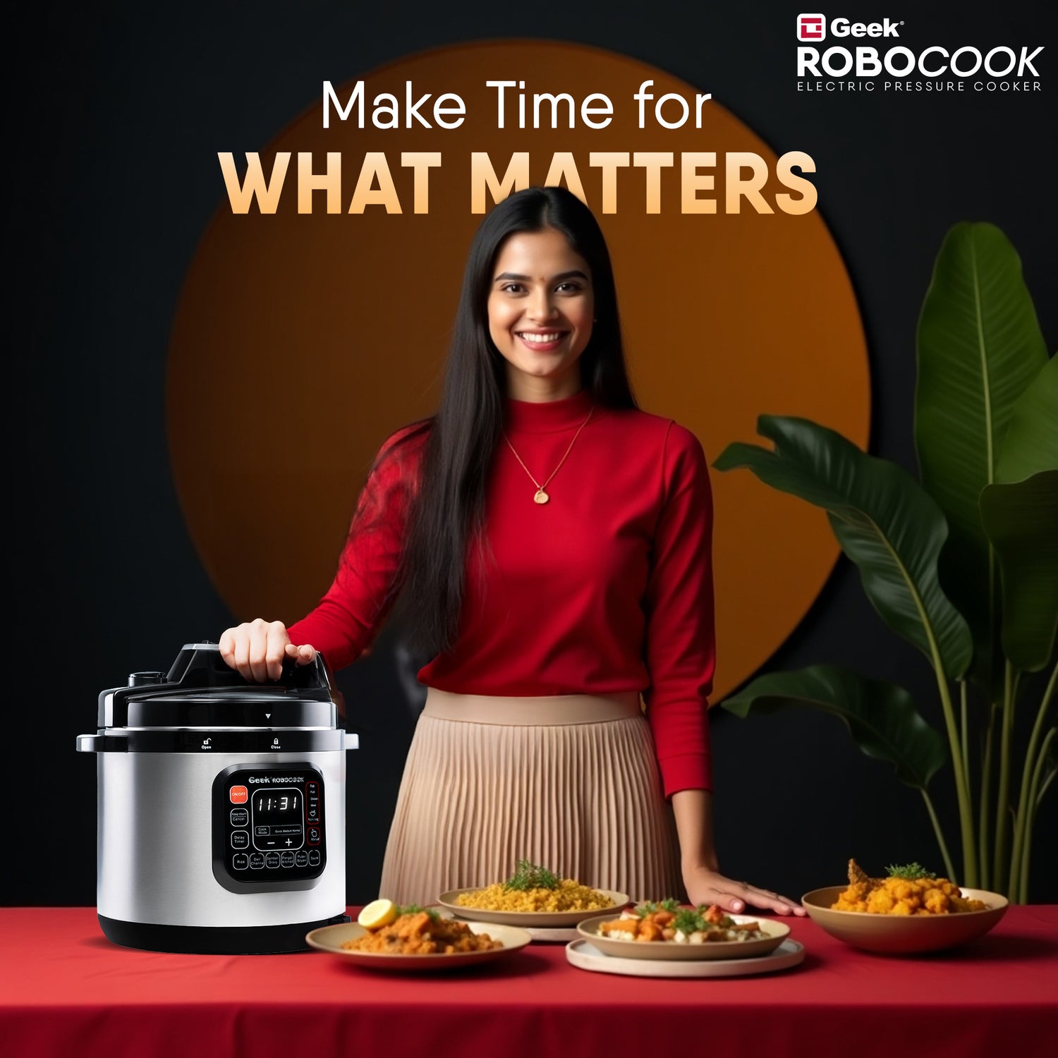 Buy Robocook 6L Stainless Steel Electric Pressure Cooker Online