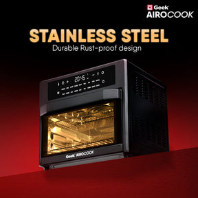 Geek AiroCook Zenix 25 Litres 9-in-1 Digital Touch Air Fryer Oven in-built Rotisserie Function