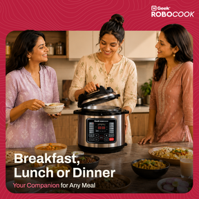 Geek Robocook Nuvo 8 Litre Electric Pressure Cooker with Stainless Steel Pot