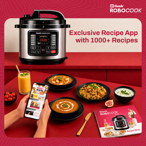 Geek Robocook Nuvo 8 Litre Electric Pressure Cooker with Stainless Steel Pot