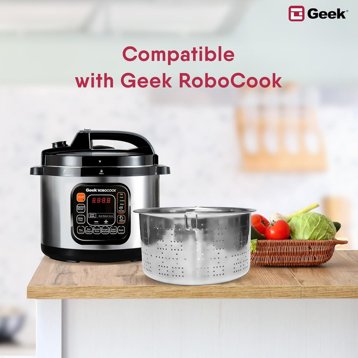 Geek Robocook Compatible Strainer / Colander - Compatible for 5/6/8 liters