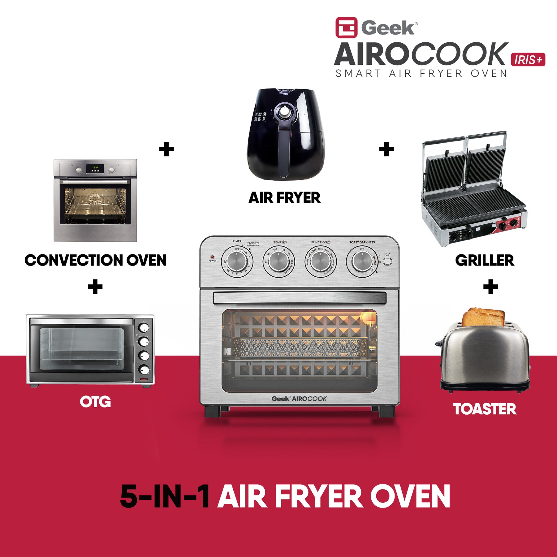 Kitchen - Small Appliances - Fryers - DASH 23L Air Fryer Oven with  Accessories - Online Shopping for Canadians