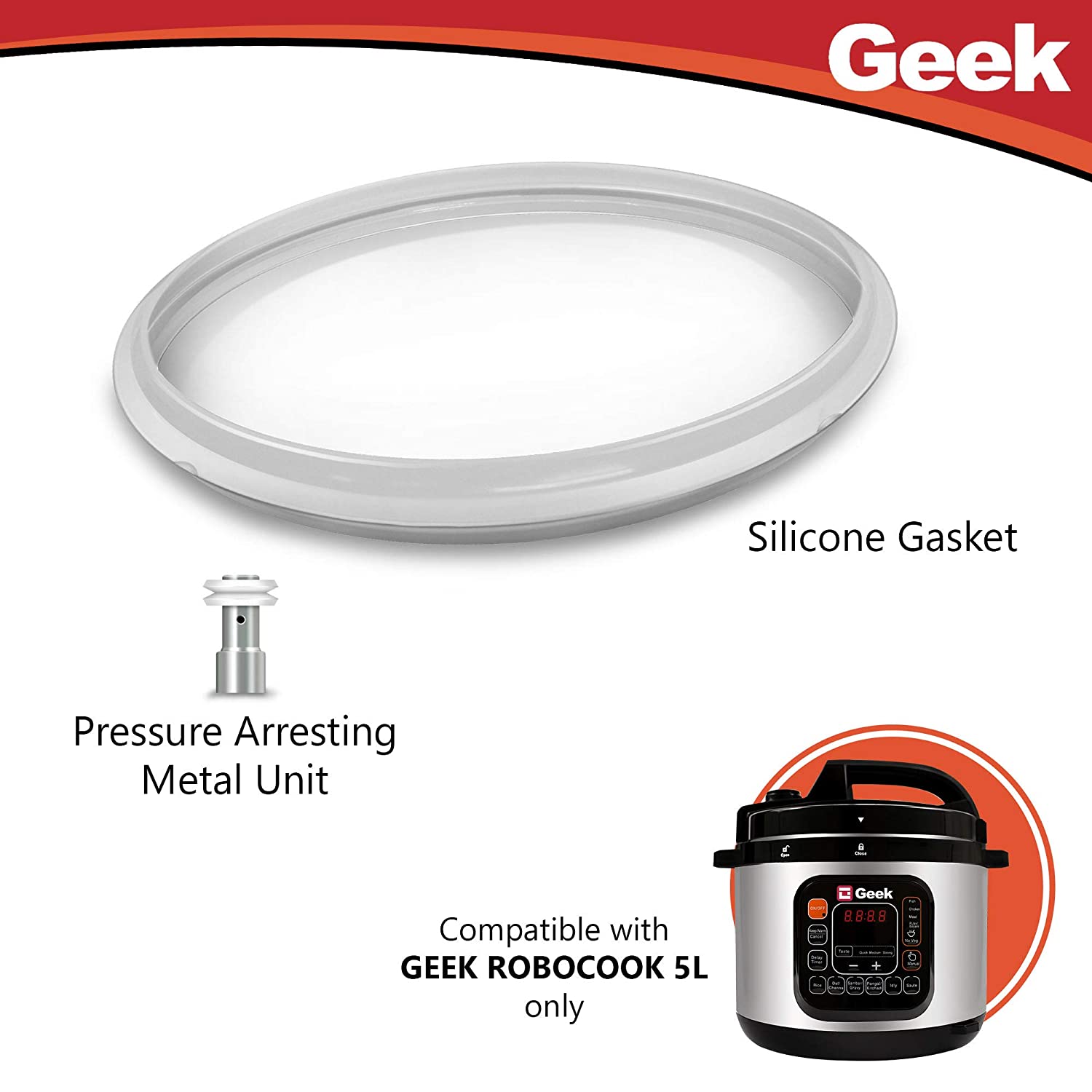 Geek Robocook Silicone Gasket  5 Litre & 6 Litre - Spare Part