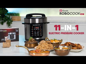 Geek Robocook Zest 3 Litre Electric Pressure Cooker | Non–Stick Pot